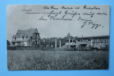 Ansichtskarte AK Apolda 1911 Hofglocken Giesserei in der Aue Fabrik Glocken Handwerk Ortsansicht Architektur Thüringen